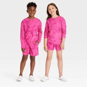 Kid’s Cat & Jack Long Sleeve T-Shirt - Dark Pink - Large (12-14)